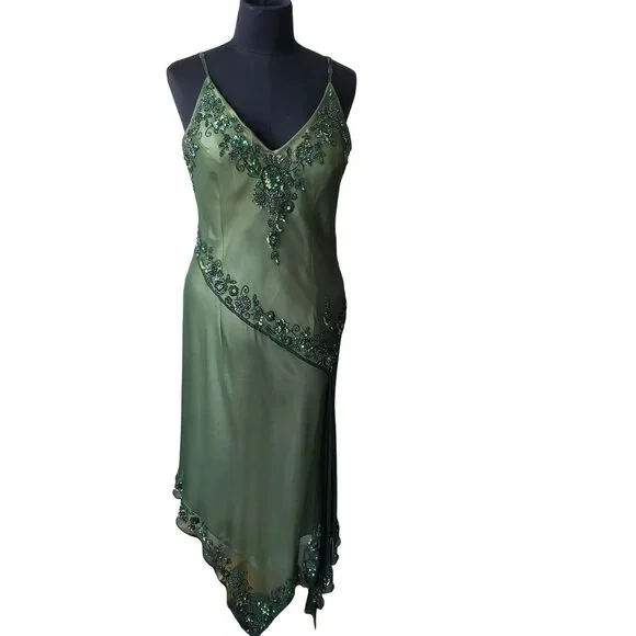 green emerald velvet dress Current Mood Off The Shoulder Handkerchief Mini Dress main image 0